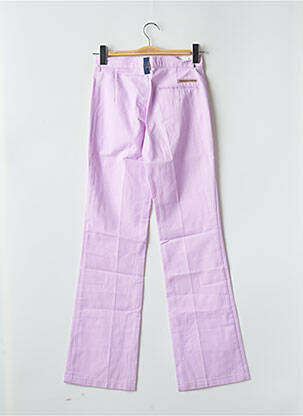 Pantalon evazat talie cu cleme talie înaltă violet FREEMAN T.PORTER femeie
