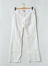 Pantalon drept țesătură poplin mărime normală alb FREEMAN T.PORTER femme