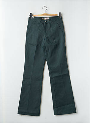Pantalon drept țesătură crep mărime normală verde FREEMAN T.PORTER femeie
