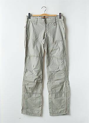 Pantalon drept țesătură poplin mărime normală verde FREEMAN T.PORTER femeie
