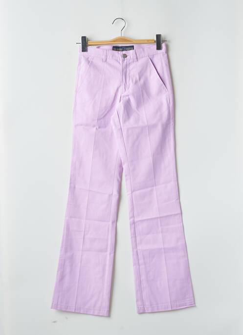 Pantalon evazat violet FREEMAN T.PORTER femeie