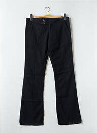 Pantalon drept țesătură poplin talie joasă negru CIMARRON femme