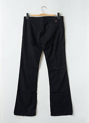 Pantalon drept țesătură poplin talie joasă negru CIMARRON femeie