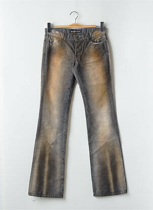 Pantalon drept elasticitate talie joasă gri RWD femeie