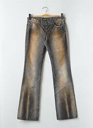 Pantalon drept elasticitate talie joasă gri RWD femeie