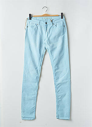 Pantalon slim talie joasă talie joasă albastru RWD femeie