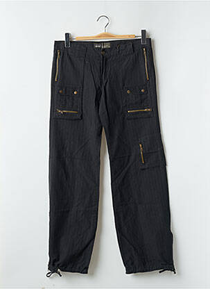Pantalon cargo țesătură poplin negru RWD femeie