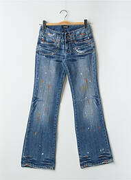 Blugi bootcut elasticitate talie joasă albastru RWD femeie