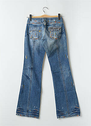 Blugi bootcut elasticitate talie joasă albastru RWD femeie