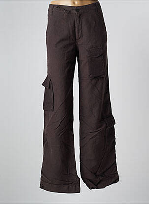 Pantalon cargo maro SCHOOL RAG femeie