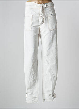 Pantalon drept alb SCHOOL RAG femeie