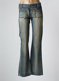 Blugi bootcut elasticitate talie joasă albastru SCHOOL RAG femeie