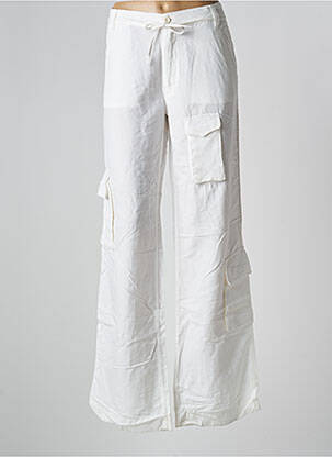 Pantalon cargo alb SCHOOL RAG femeie