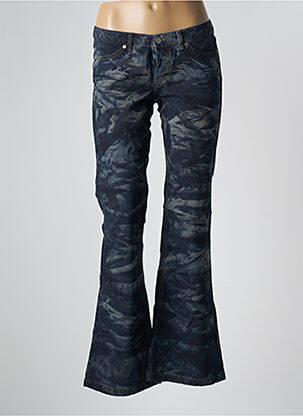 Blugi cu croială evazată albastru SCHOOL RAG femeie