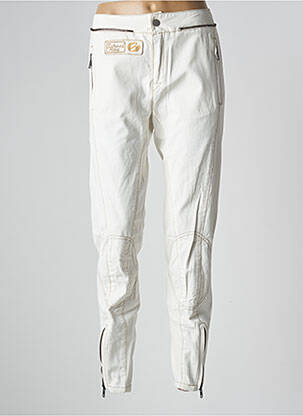 Blugi cu croială slim bej SCHOOL RAG femeie