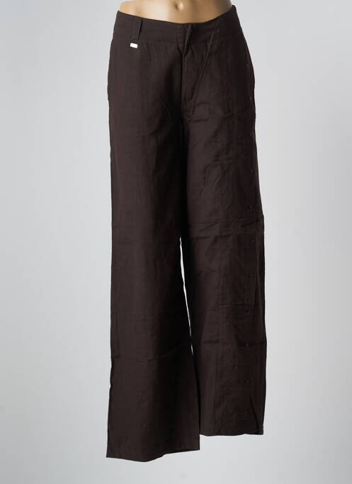 Pantalon larg maro SCHOOL RAG femeie