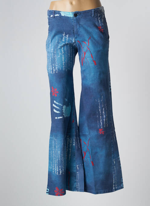 Blugi cu croială evazată albastru SCHOOL RAG femeie