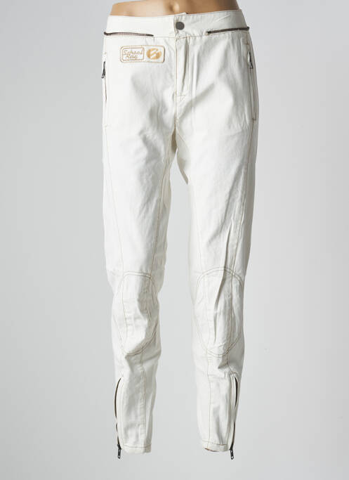 Pantalon slim bej SCHOOL RAG femeie