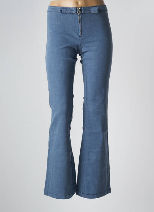 Blugi cu croială evazată albastru SCHOOL RAG femeie