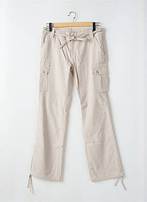 Pantalon cargo buzunare bej TEDDY SMITH femeie