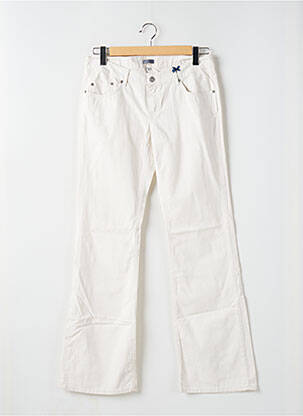 Pantalon drept alb TEDDY SMITH femeie