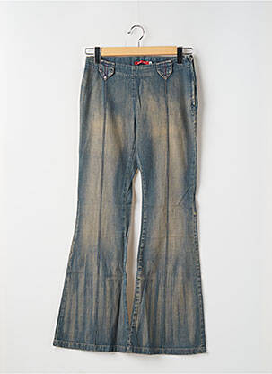 Blugi bootcut țesătură denim albastru TEDDY SMITH femeie