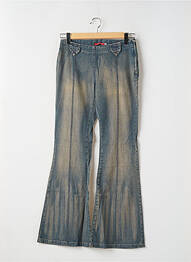 Blugi bootcut țesătură denim albastru TEDDY SMITH femeie