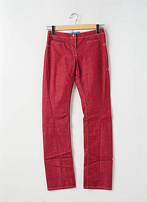 Pantalon slim buzunare roșu TEDDY SMITH femeie