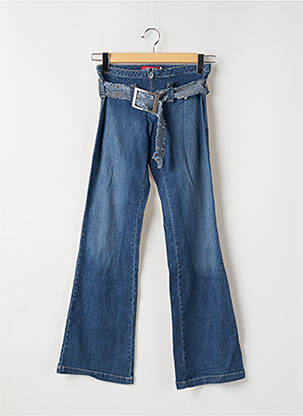 Blugi bootcut țesătură denim albastru TEDDY SMITH femeie