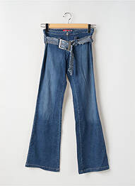 Blugi bootcut țesătură denim albastru TEDDY SMITH femeie