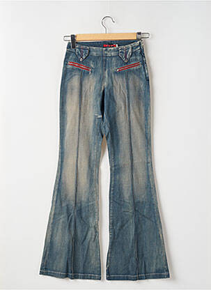 Blugi bootcut buzunare albastru TEDDY SMITH femeie