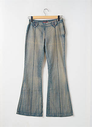 Blugi bootcut țesătură denim albastru TEDDY SMITH femeie