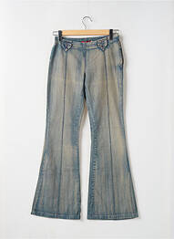 Blugi bootcut țesătură denim albastru TEDDY SMITH femeie