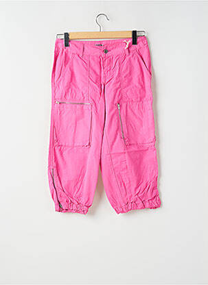 Pantalon trei sferturi buzunare roz TEDDY SMITH femeie