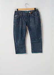 Pantalon trei sferturi buzunare albastru TEDDY SMITH femeie