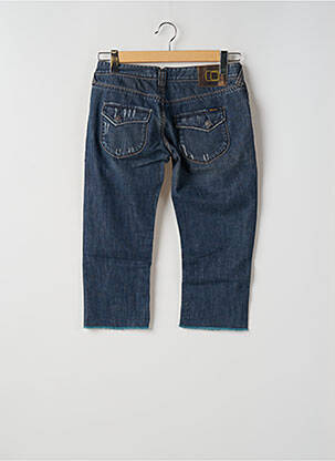 Pantalon trei sferturi buzunare albastru TEDDY SMITH femeie