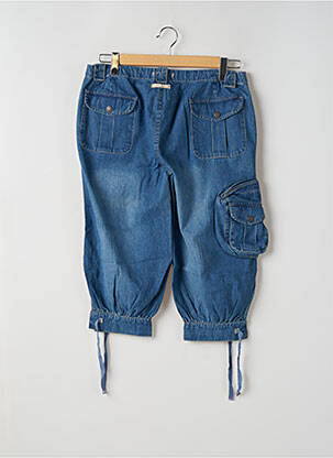 Pantalon trei sferturi buzunare albastru TEDDY SMITH femeie