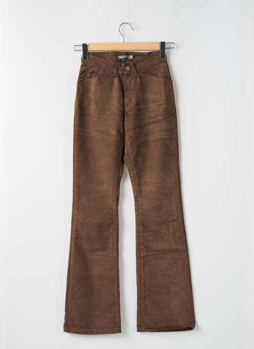 Pantalon drept maro TEDDY SMITH femeie