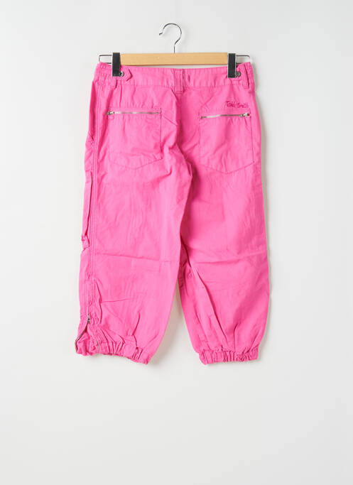 Pantalon trei sferturi roz TEDDY SMITH femeie