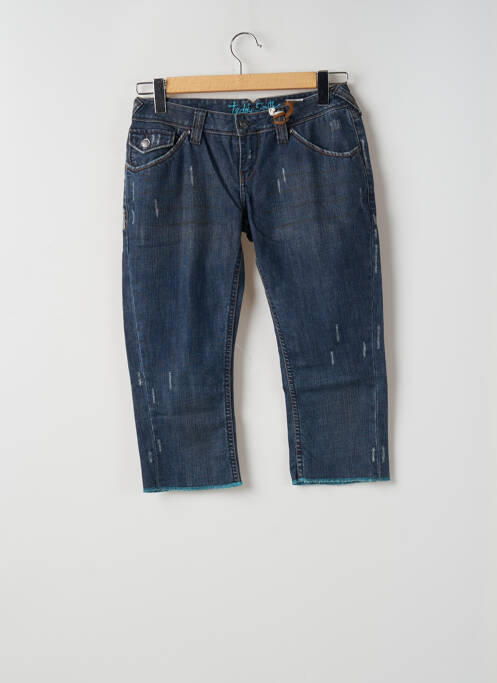 Pantalon trei sferturi albastru TEDDY SMITH femeie