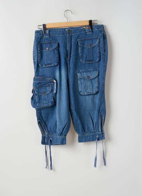 Pantalon trei sferturi albastru TEDDY SMITH femeie