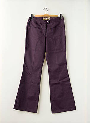 Pantalon evazat violet FREEMAN T.PORTER femeie