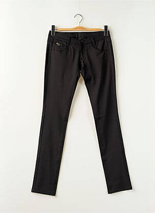 Pantalon slim țesătură poplin mărime normală negru FREEMAN T.PORTER femeie