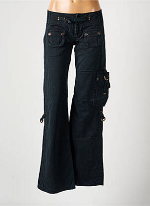 Pantalon cargo croială dreaptă talie joasă negru FREEMAN T.PORTER femeie
