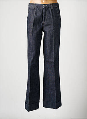 Pantalon evazat talie cu cleme talie înaltă albastru FREEMAN T.PORTER femeie