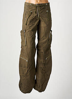 Pantalon cargo mărime normală mărime normală verde FREEMAN T.PORTER femme