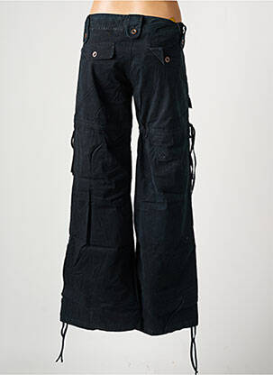 Pantalon cargo țesătură poplin talie joasă negru FREEMAN T.PORTER femeie