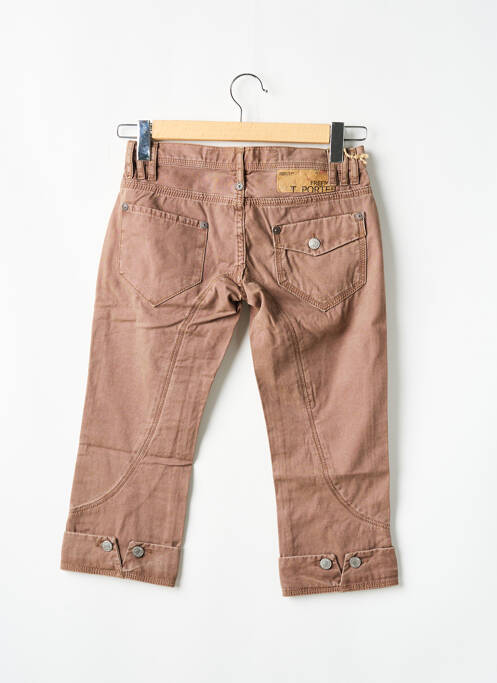 Pantalon trei sferturi maro FREEMAN T.PORTER femeie