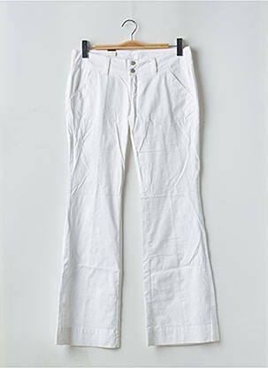 Pantalon evazat elasticitate talie joasă alb CIMARRON femeie