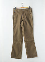 Pantalon drept elasticitate talie înaltă verde CIMARRON femeie